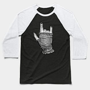 Fuck Rock Hand Baseball T-Shirt